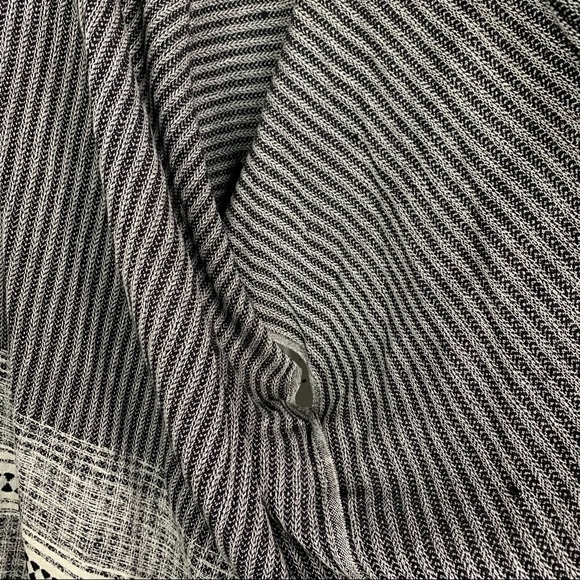 Loft Fringe Kimono Shawl Open Front Cardigan Sweater One Size - Picture 10 of 14